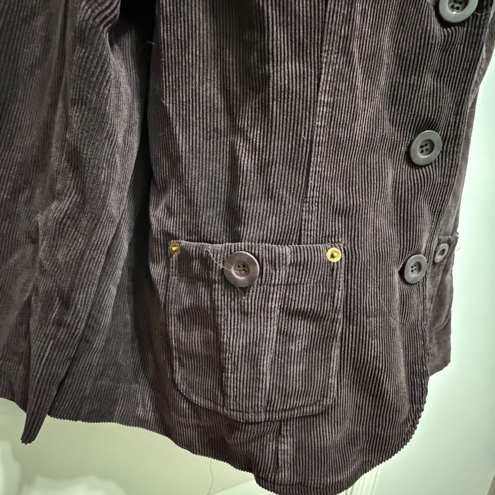 Lindor size 12p purple corduroy jacket - Picture 6 of 6